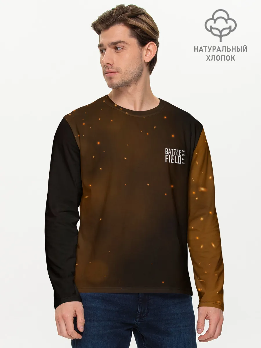 Мужской лонгслив базовый / FIRE BATTLEFIELD LOGO | ЛОГО