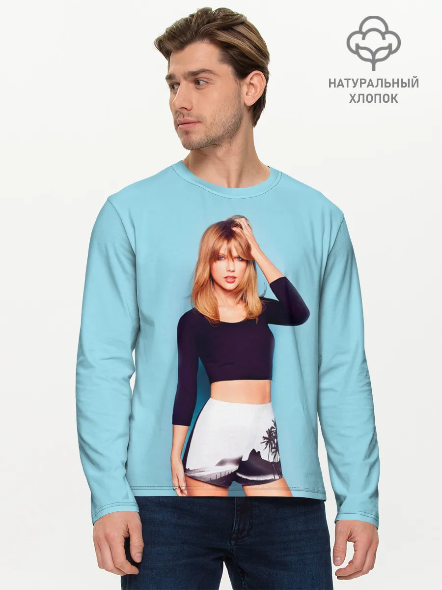 Мужской лонгслив базовый / Взгляд Тейлор