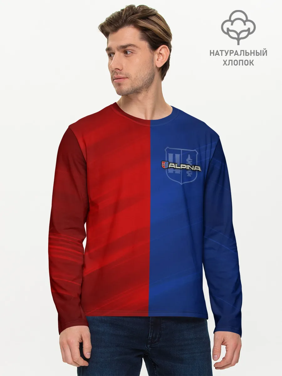 Мужской лонгслив базовый / Логотип Alpina