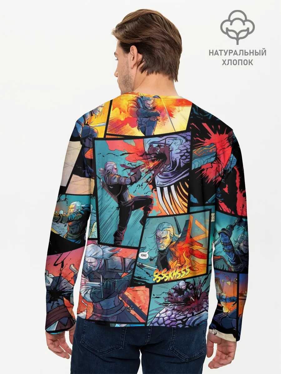 Мужской лонгслив базовый / Ведьмак / The Witcher