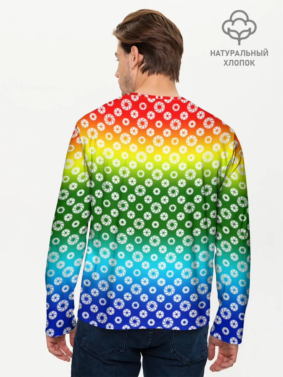 Мужской лонгслив базовый / Для фотографов. RGB. Диафрагма.