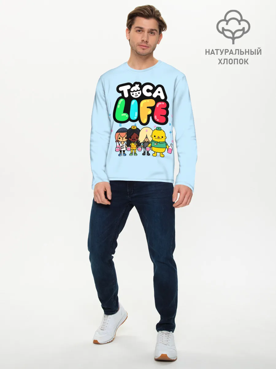 Мужской лонгслив базовый / Toca Boca | Тока бока праздник