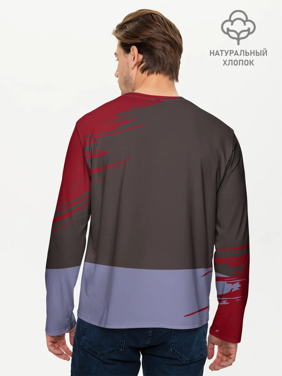 Мужской лонгслив базовый / КВАДРАТ НА ОТДЫХЕ | ИГРА В КАЛЬМАРА