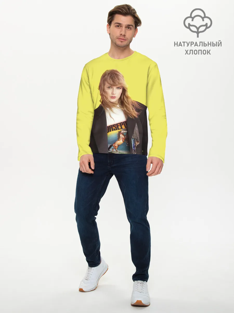 Мужской лонгслив базовый / Тэйлор на ветру