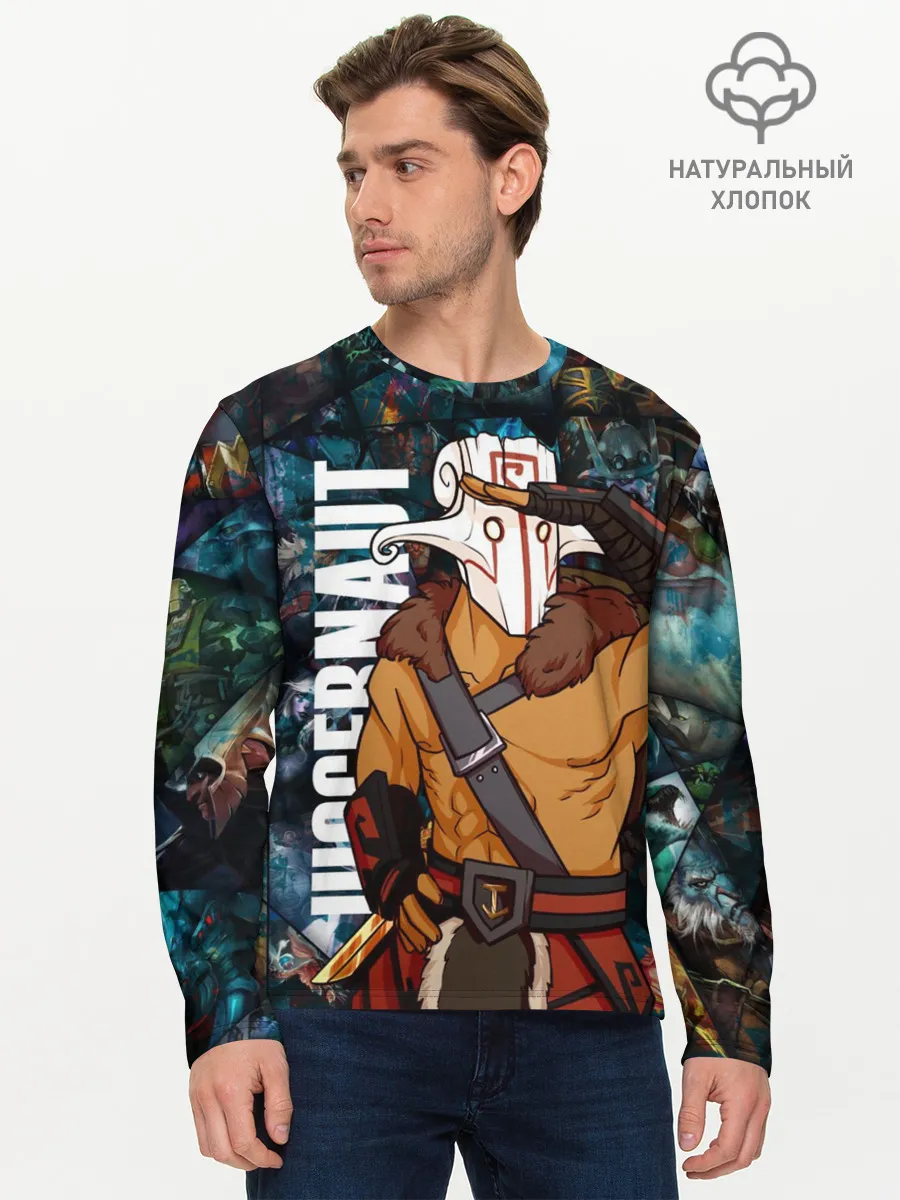 Мужской лонгслив базовый / Джаггернаут, ДОТА 2