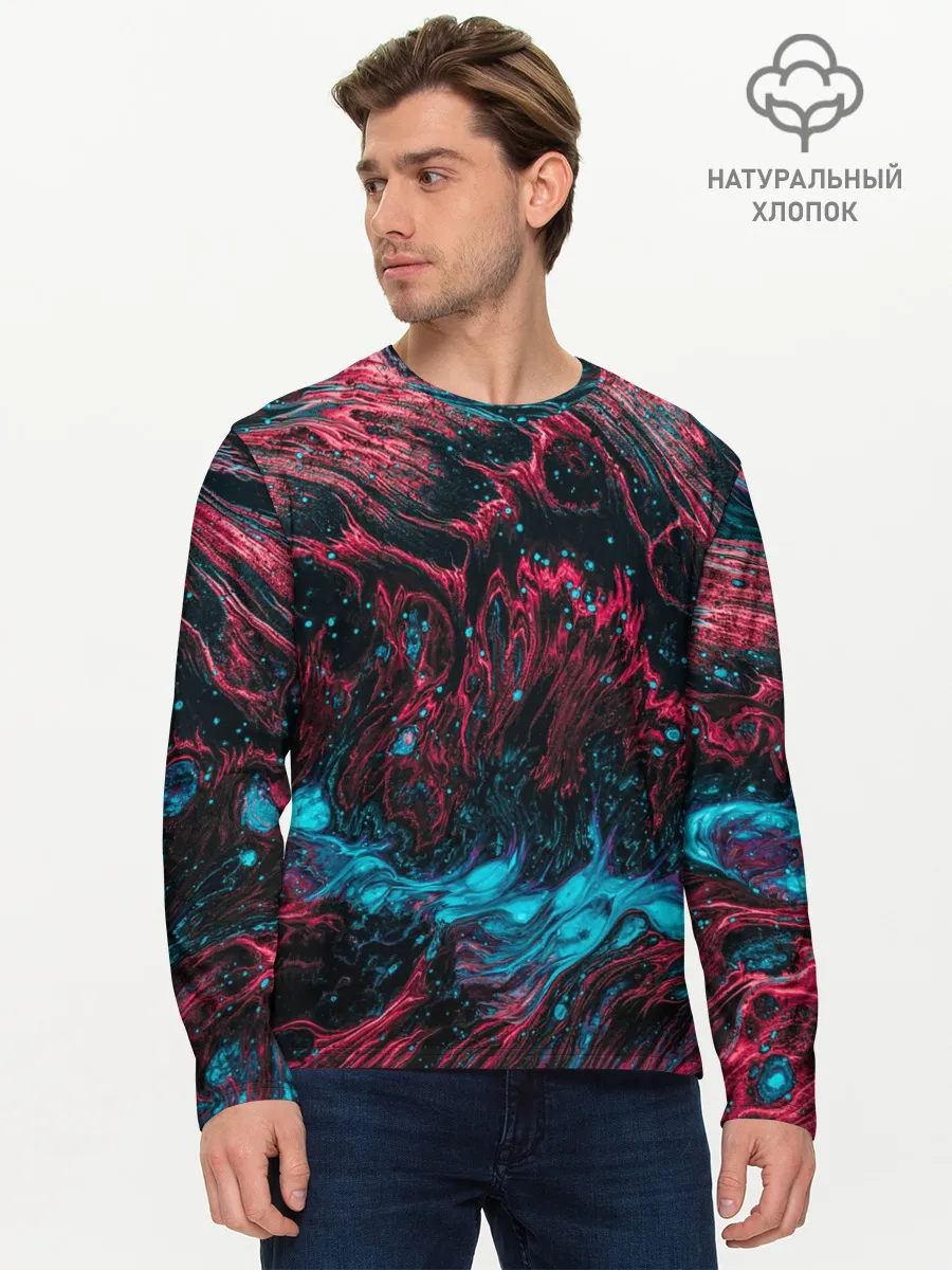 Мужской лонгслив базовый / Смешение