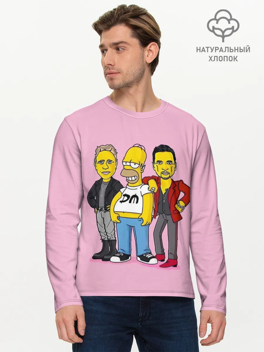Мужской лонгслив базовый / ДМ и Гомер