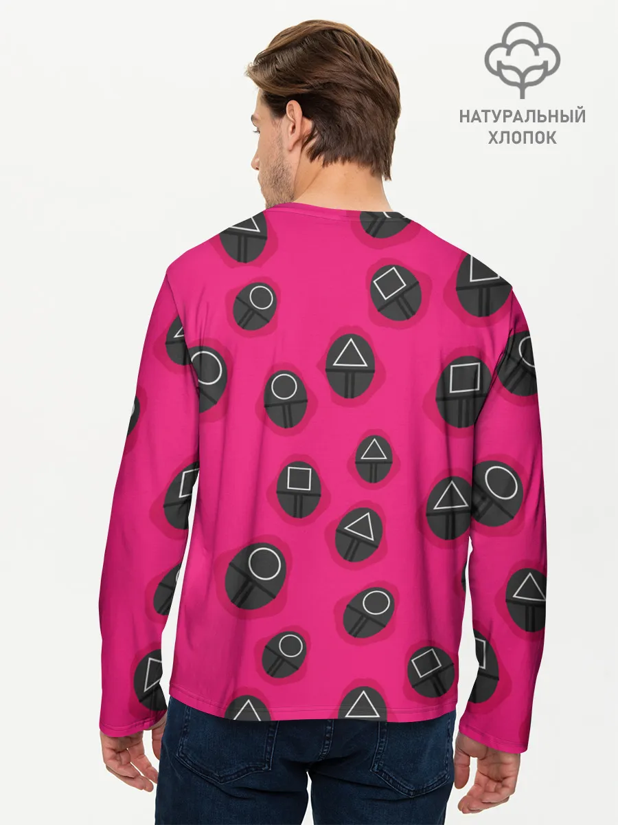 Мужской лонгслив базовый / Игра в кальмара | TКК