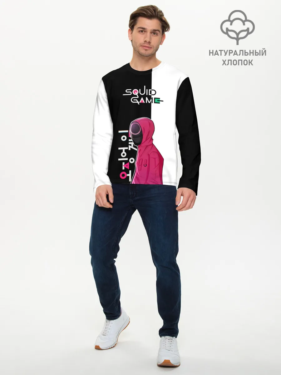 Мужской лонгслив базовый / Игра в кальмара | SG