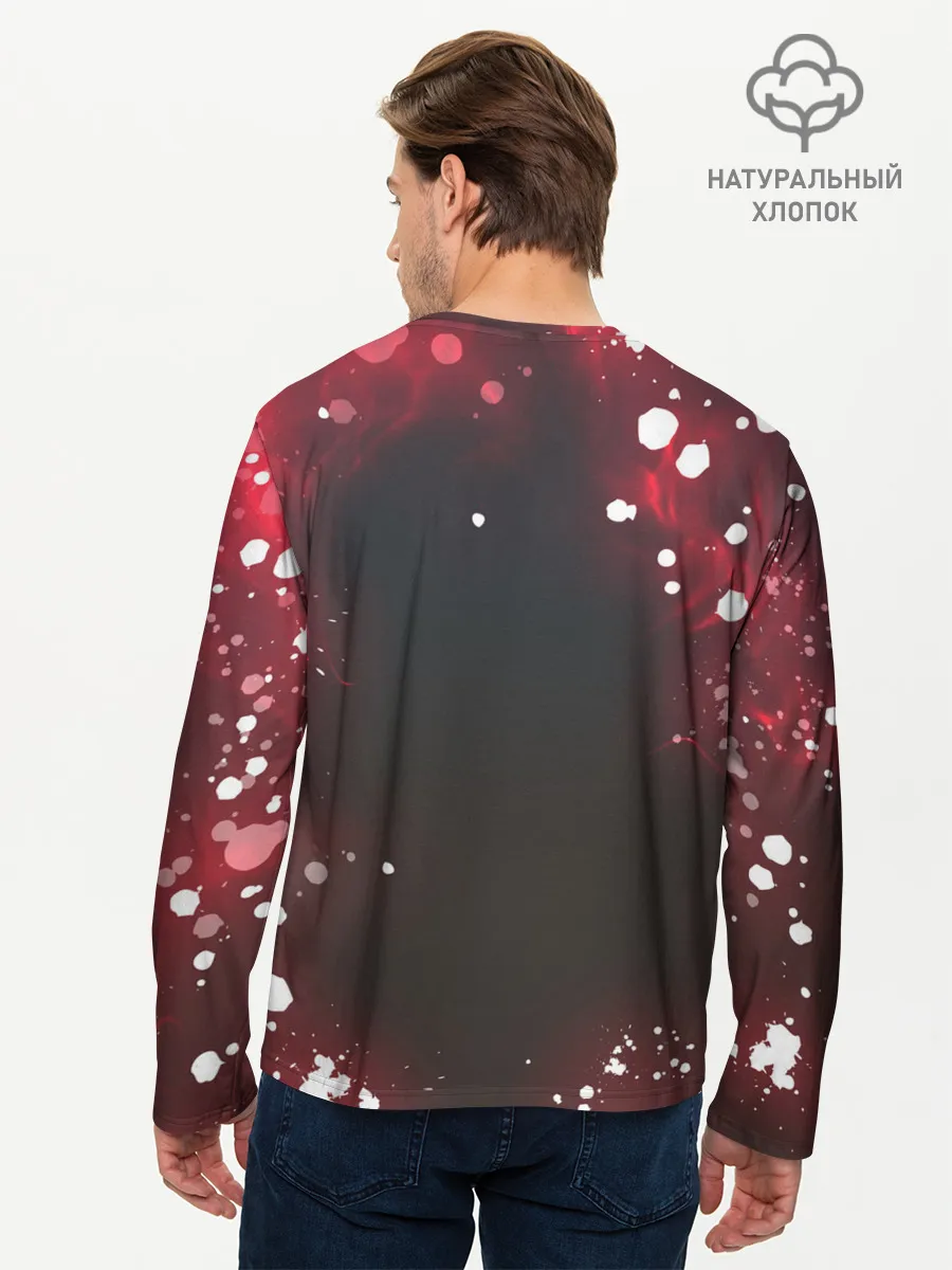 Мужской лонгслив базовый / ТРЕУГОЛЬНИК | ОХРАНА