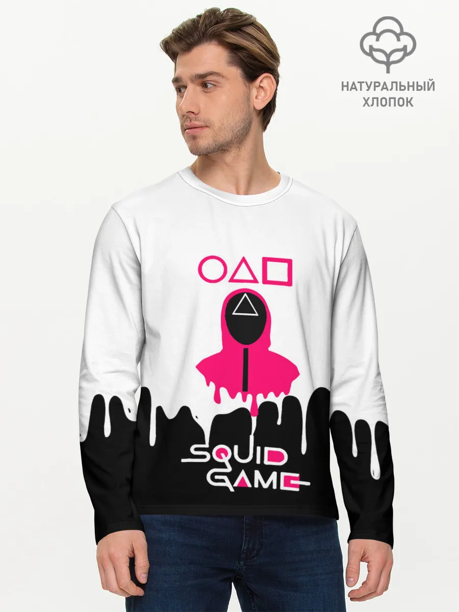 Мужской лонгслив базовый / Игра в кальмара