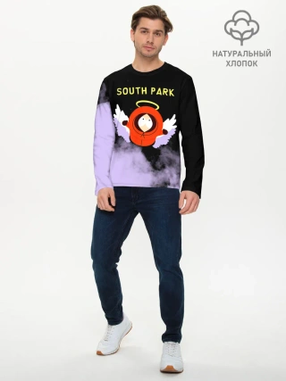 Мужской лонгслив базовый / Кенни реально умер | Южный парк