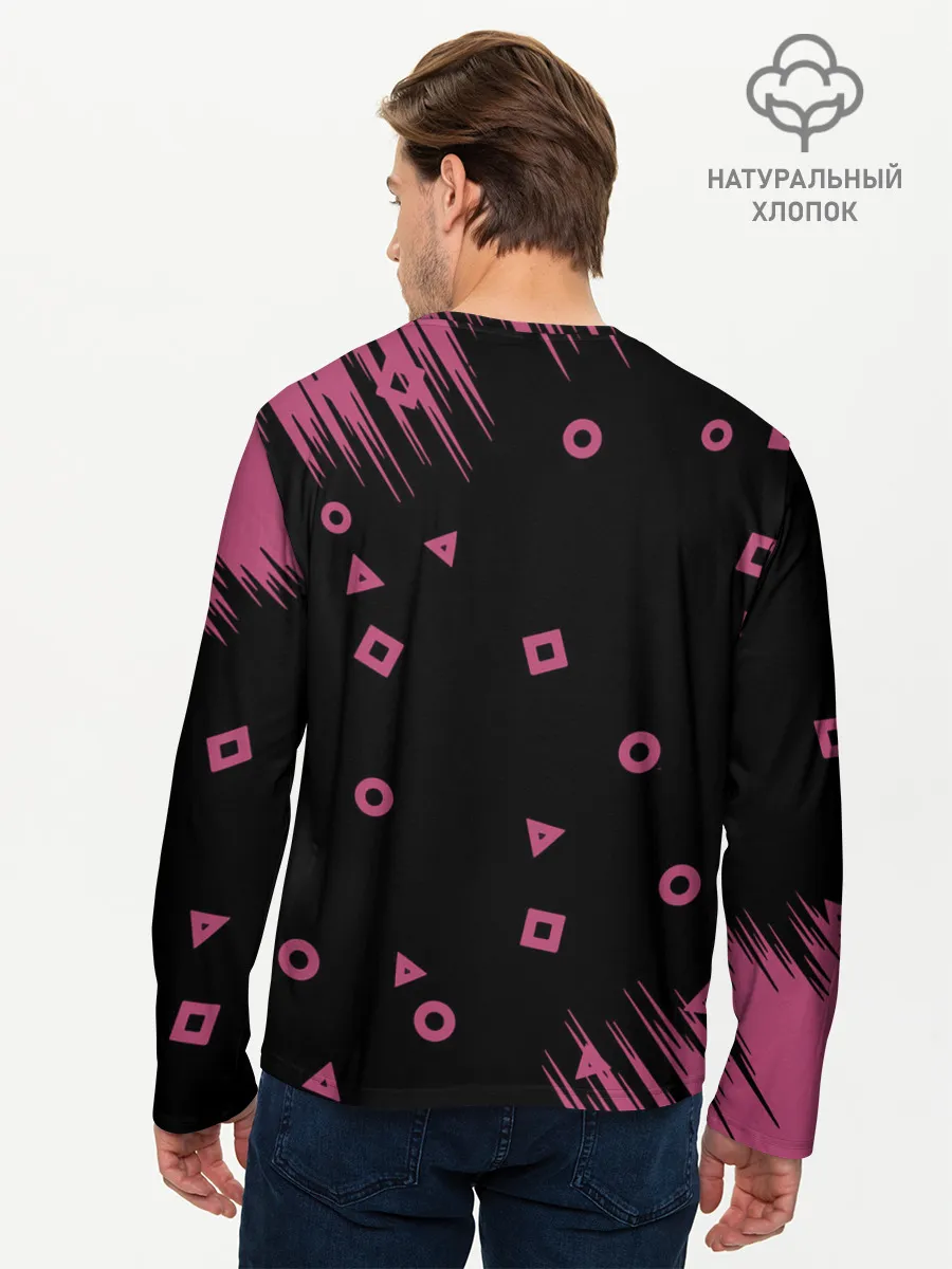 Мужской лонгслив базовый / Игра в кальмара | КАЛЬМАР,