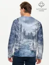 Мужской лонгслив базовый / СНЕЖНЫЙ ПЕЙЗАЖ