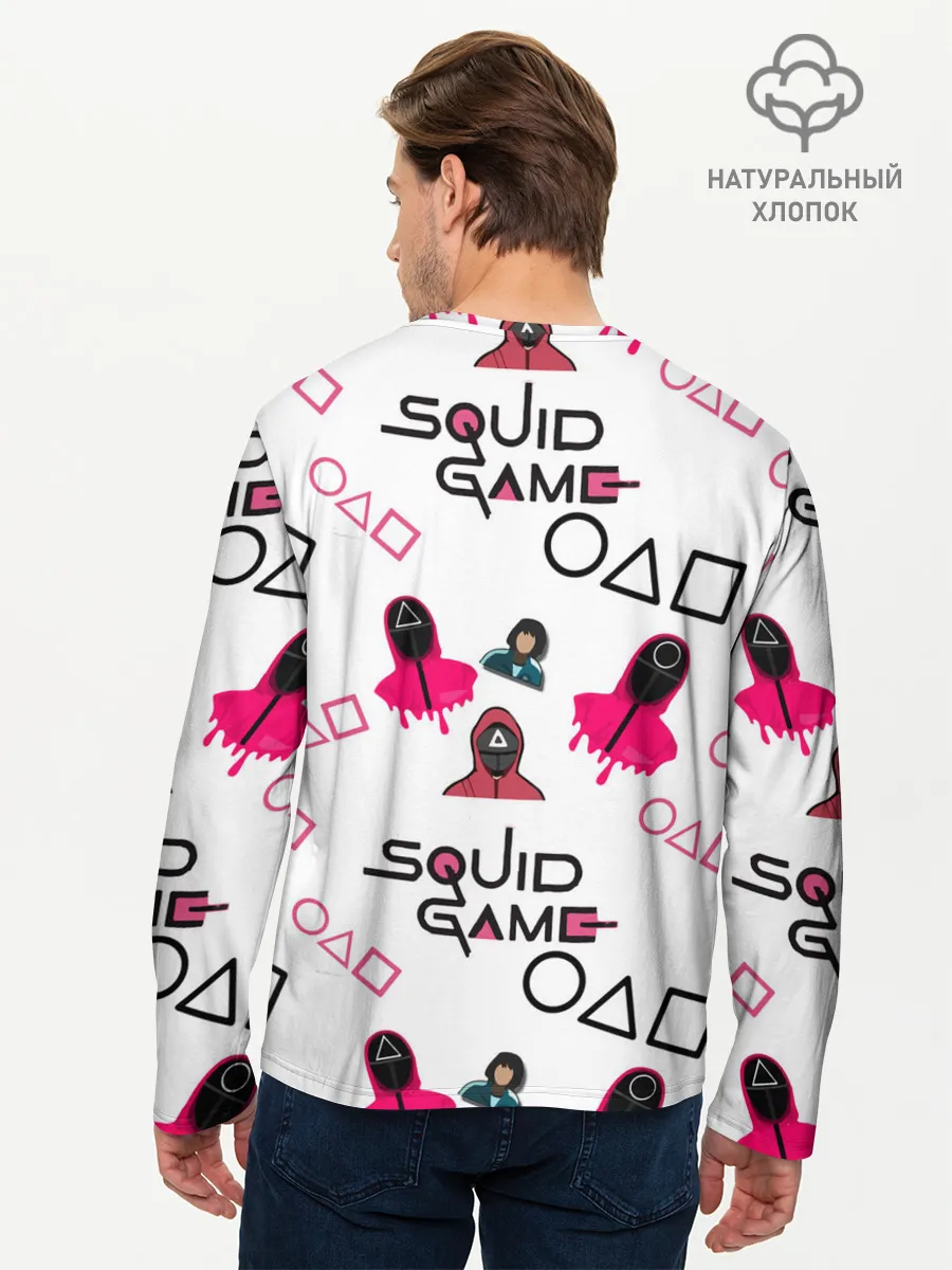 Мужской лонгслив базовый / игра в кальмара злодеи