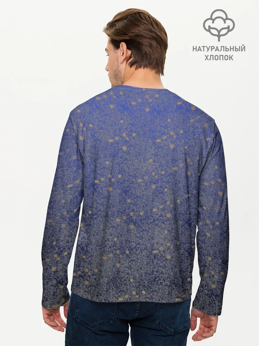 Мужской лонгслив базовый / Maneskin в серебре и золоте