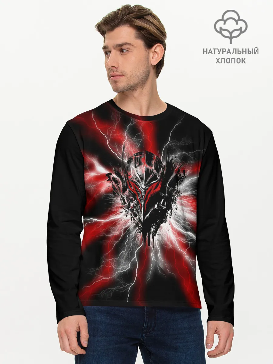 Мужской лонгслив базовый / Berserk разряд молнии