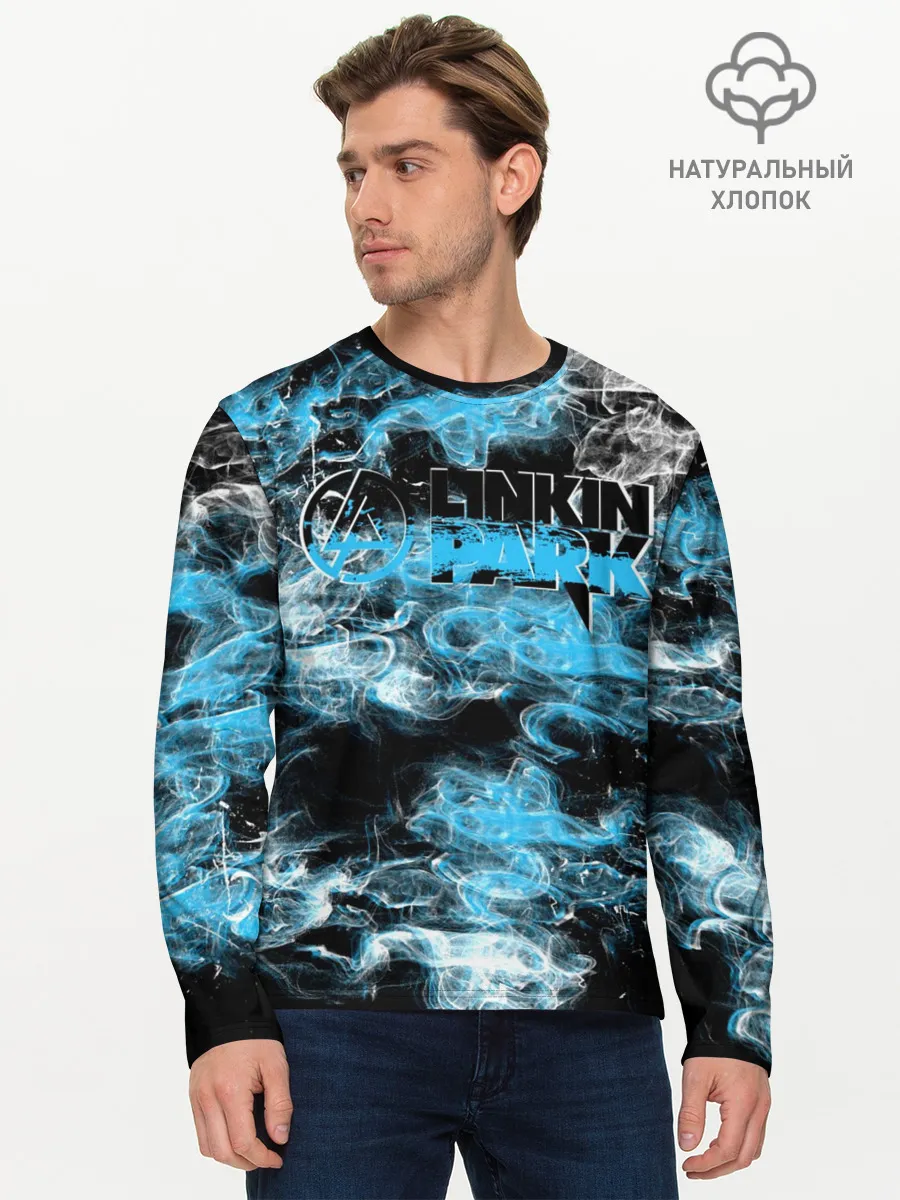 Мужской лонгслив базовый / Линкин Парк Рок