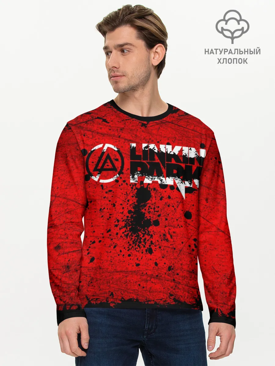 Мужской лонгслив базовый / Линкин Парк Рок