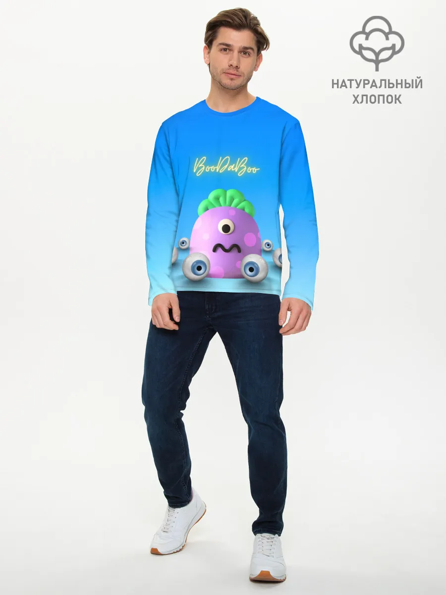 Мужской лонгслив базовый / Монстр буДАбу