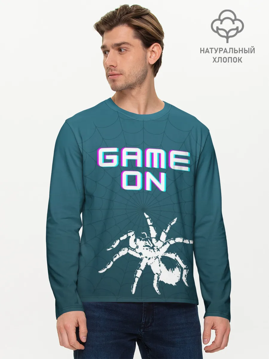 Мужской лонгслив базовый / Игра продолжается