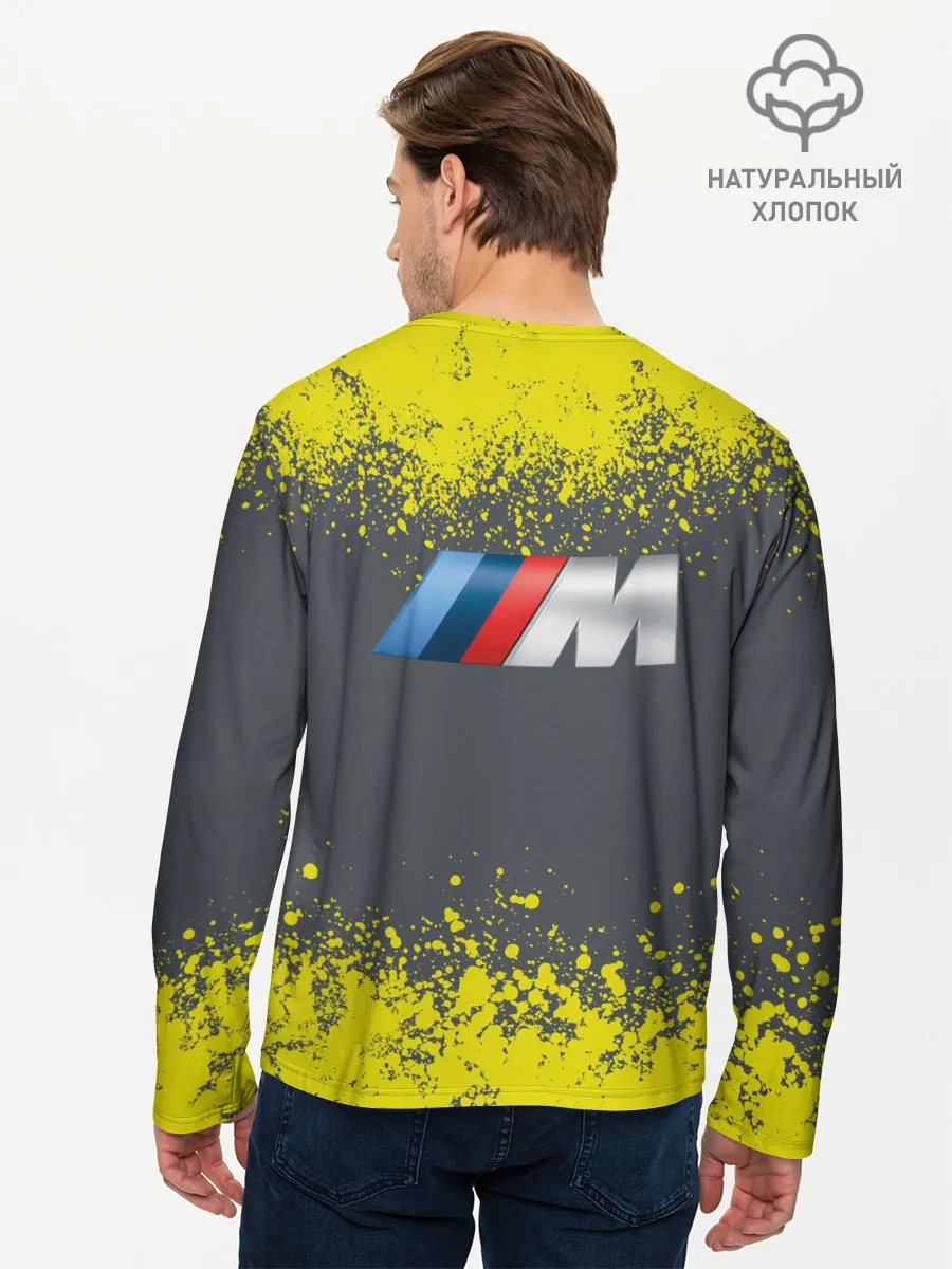 Мужской лонгслив базовый / БМВ | ЖЕЛТЫЙ ПЕРФОРМАНС