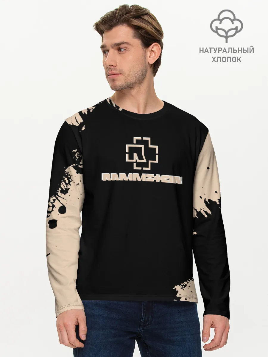 Мужской лонгслив базовый / RAMMSTEIN | Рамштайн Рок Лого