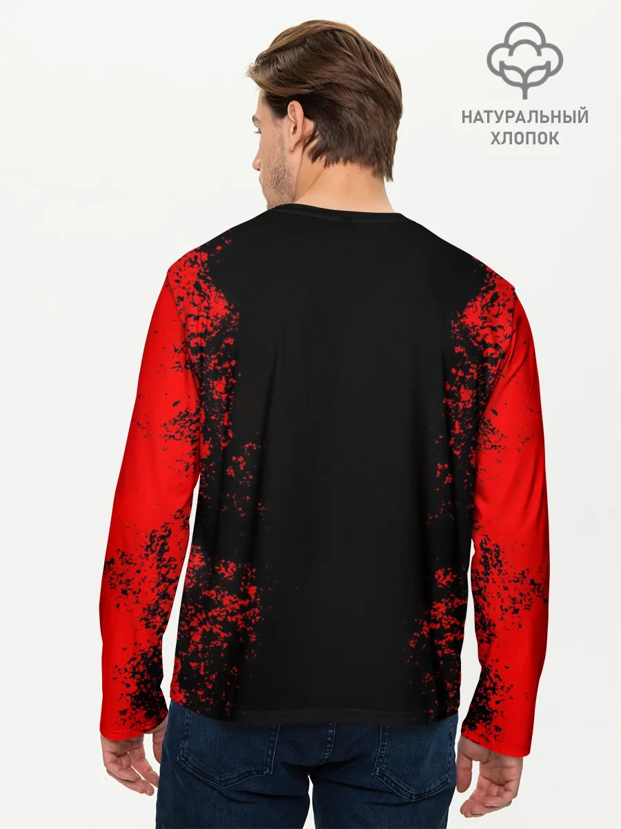 Мужской лонгслив базовый / NISSAN RED