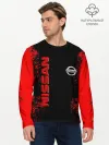 Мужской лонгслив базовый / NISSAN RED