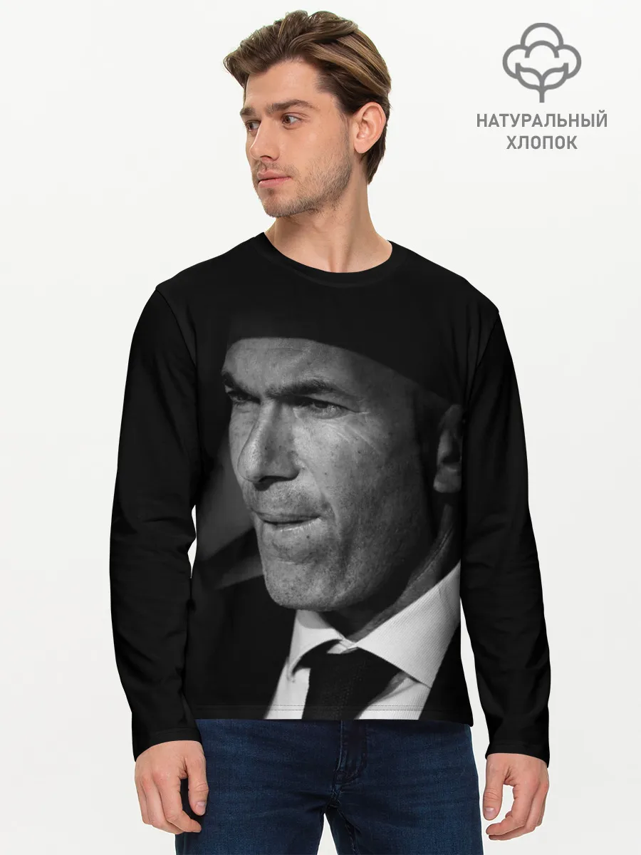 Мужской лонгслив базовый / Зинедин Зидан / Zinedin Zidan