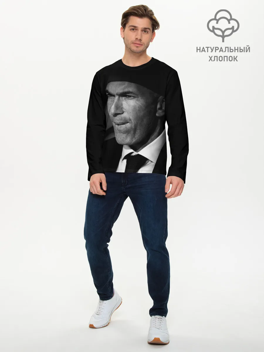 Мужской лонгслив базовый / Зинедин Зидан / Zinedin Zidan