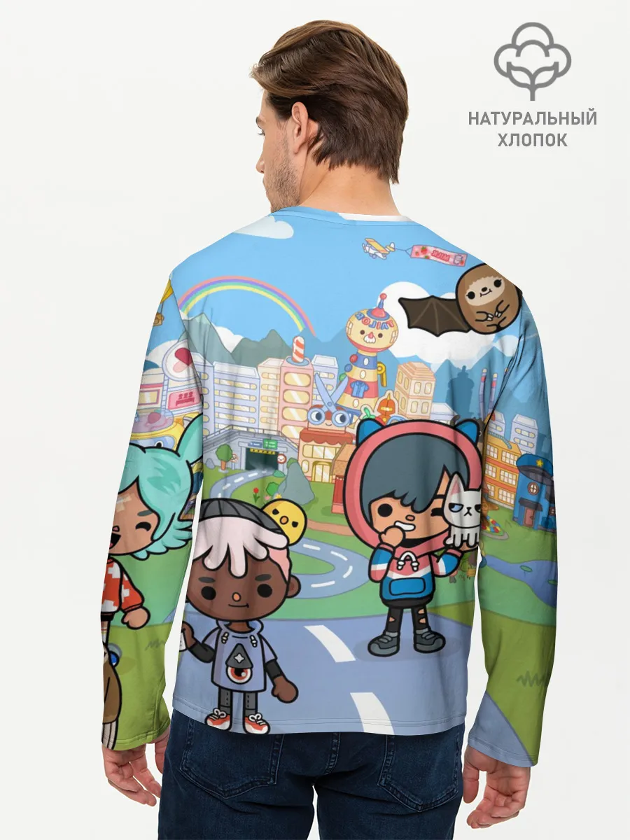 Мужской лонгслив базовый / Toca Boca | Город