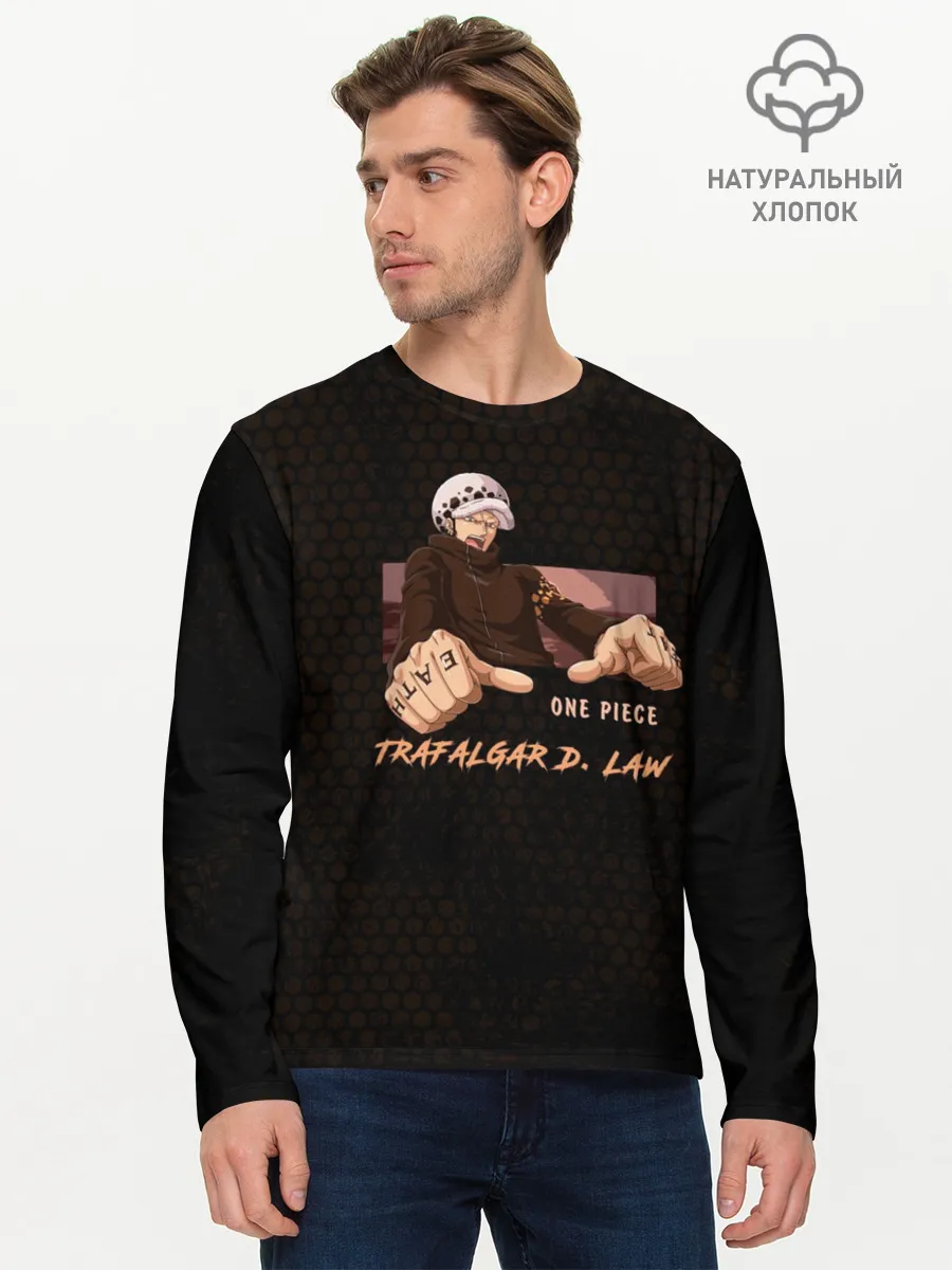Мужской лонгслив базовый / Трафальгар Ло Ван пис
