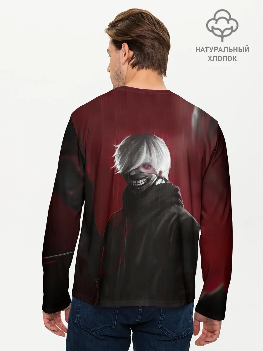 Мужской лонгслив базовый / TOKYO GHOUL | ТОКИЙСКИЙ ГУЛЬ ЩЮПАЛЬЦА
