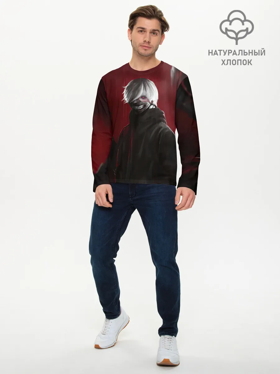 Мужской лонгслив базовый / TOKYO GHOUL | ТОКИЙСКИЙ ГУЛЬ ЩЮПАЛЬЦА
