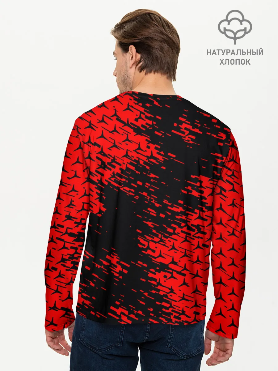 Мужской лонгслив базовый / Merсedes.