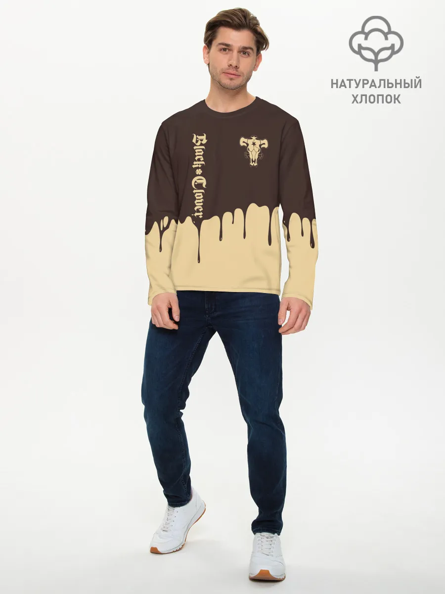 Мужской лонгслив базовый / Black clover: Bull