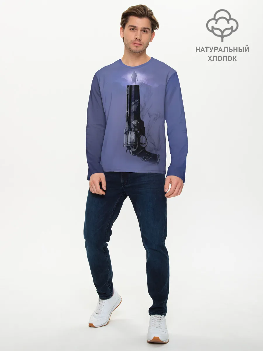 Мужской лонгслив базовый / DESTINY 2 КЕЙД 6 И ЕГО РЕВОЛЬВЕР