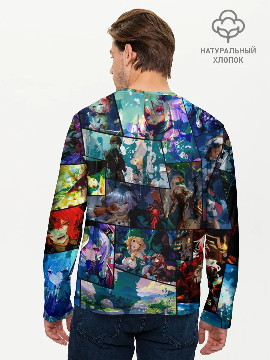 Мужской лонгслив базовый / Kaeya | Genshin Impact