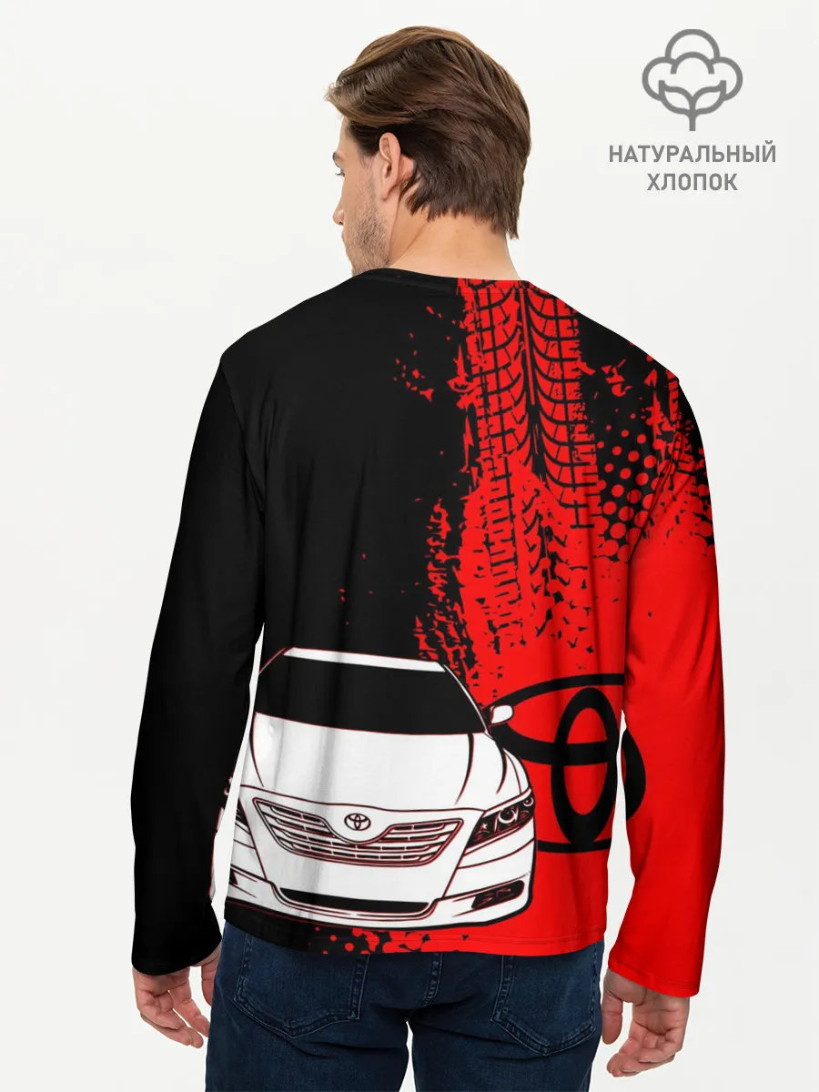Мужской лонгслив базовый / Camry Toyota glitch