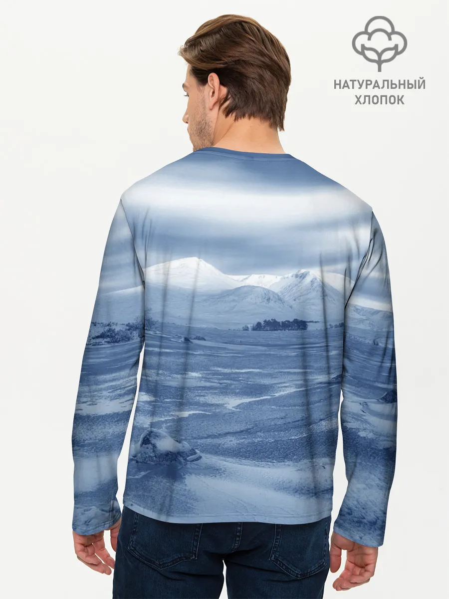 Мужской лонгслив базовый / Герб Оротукан