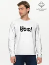 Мужской лонгслив базовый / boo-череп