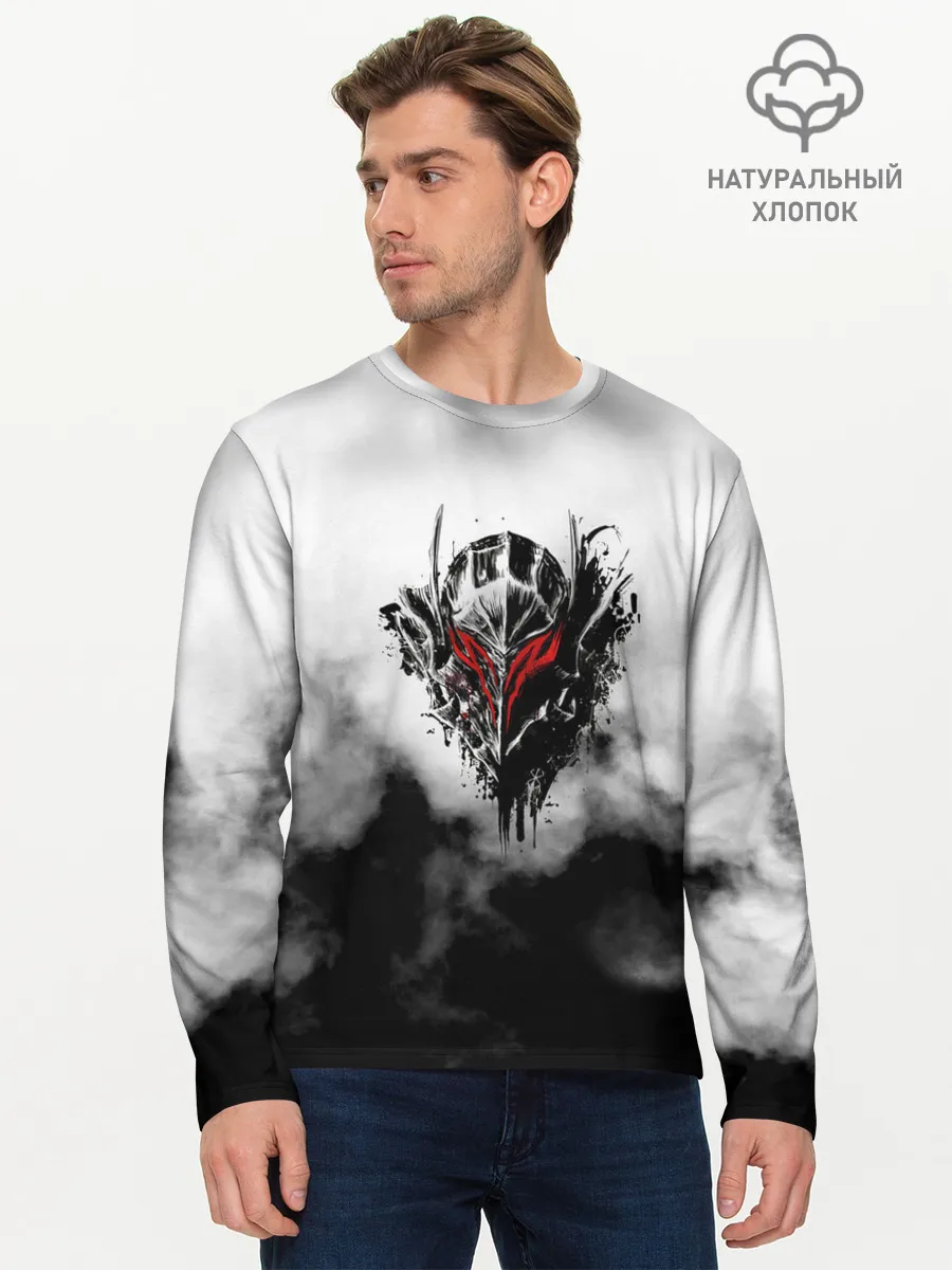 Мужской лонгслив базовый / Берсерк: Облачно.