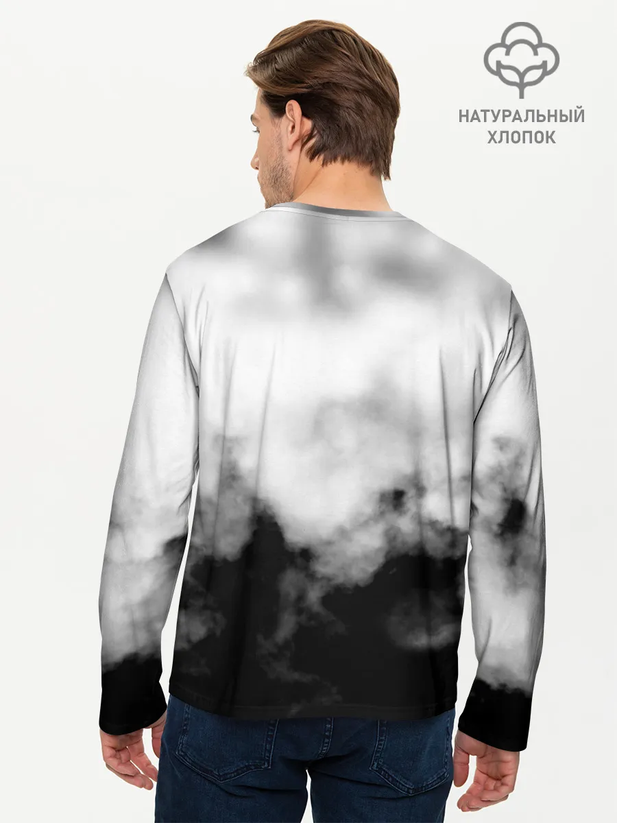 Мужской лонгслив базовый / Берсерк: Облачно.