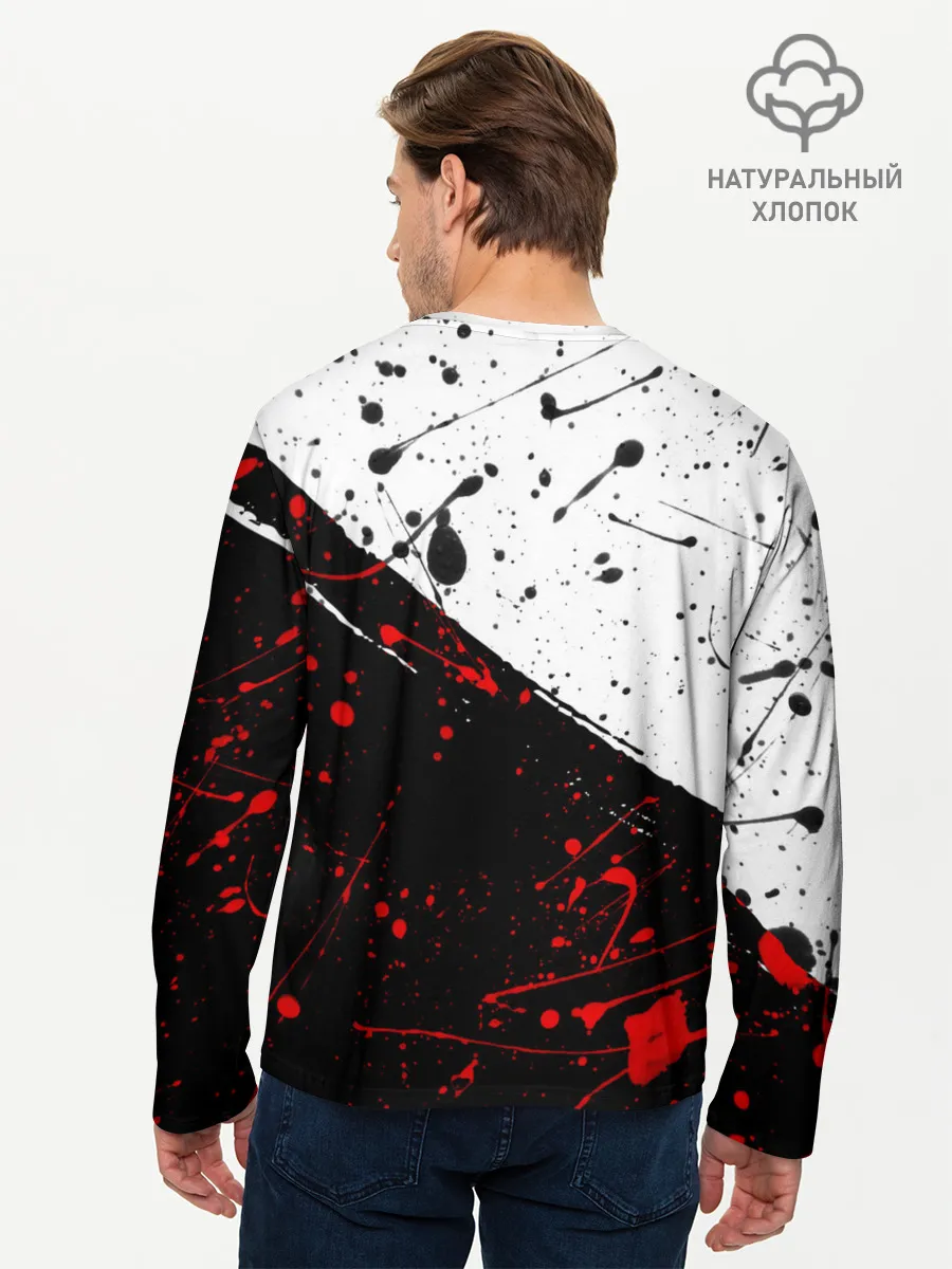 Мужской лонгслив базовый / Berserk: Черная маска