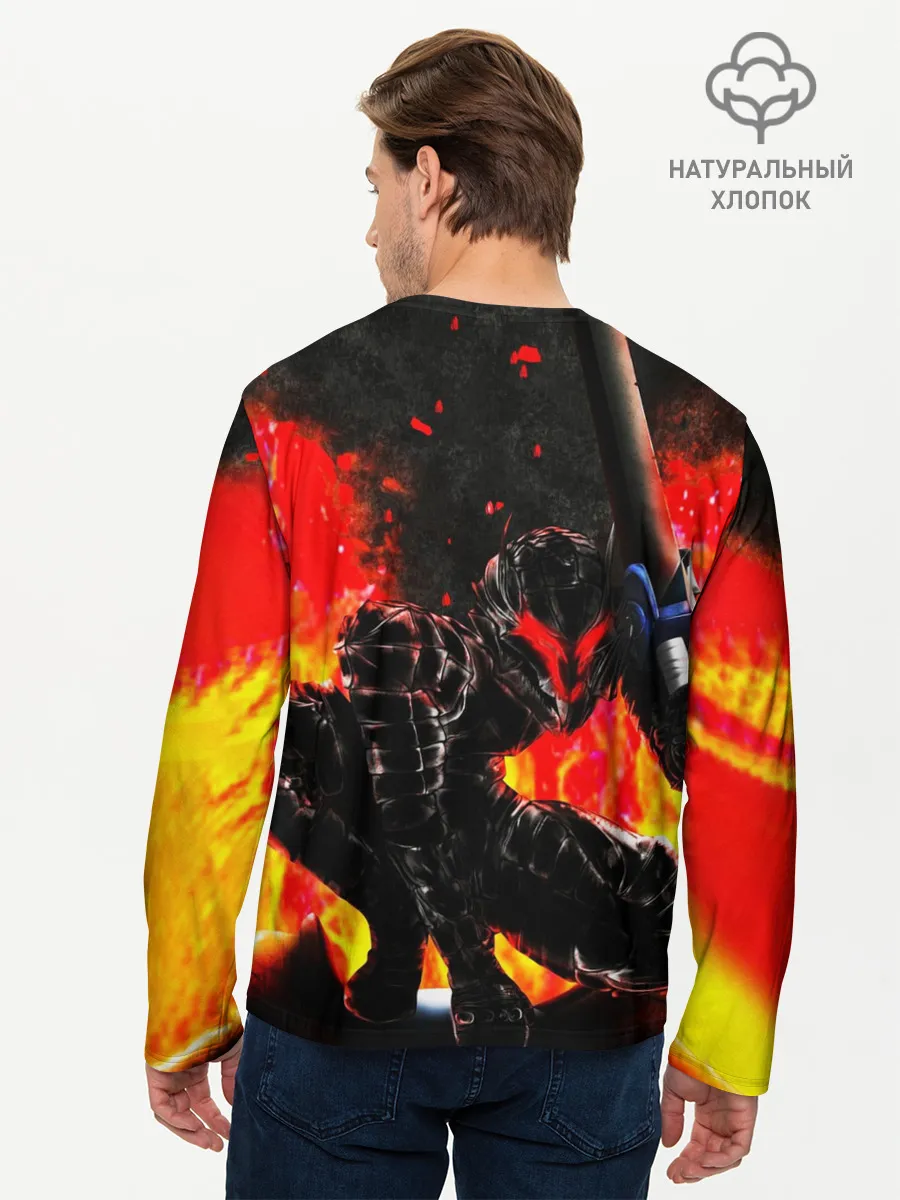 Мужской лонгслив базовый / БЕРСЕРК ОГНЕННЫЙ | BERSERK