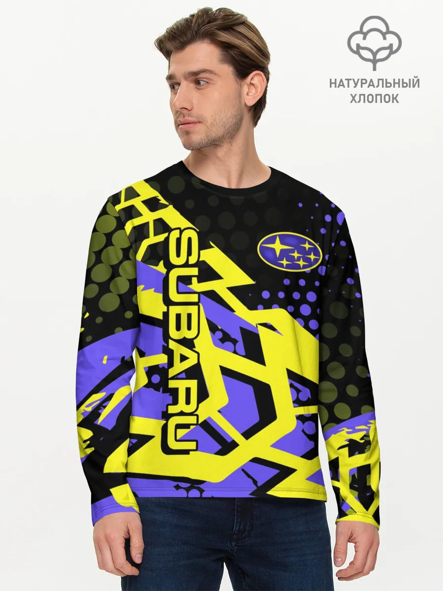 Мужской лонгслив базовый / Subaru