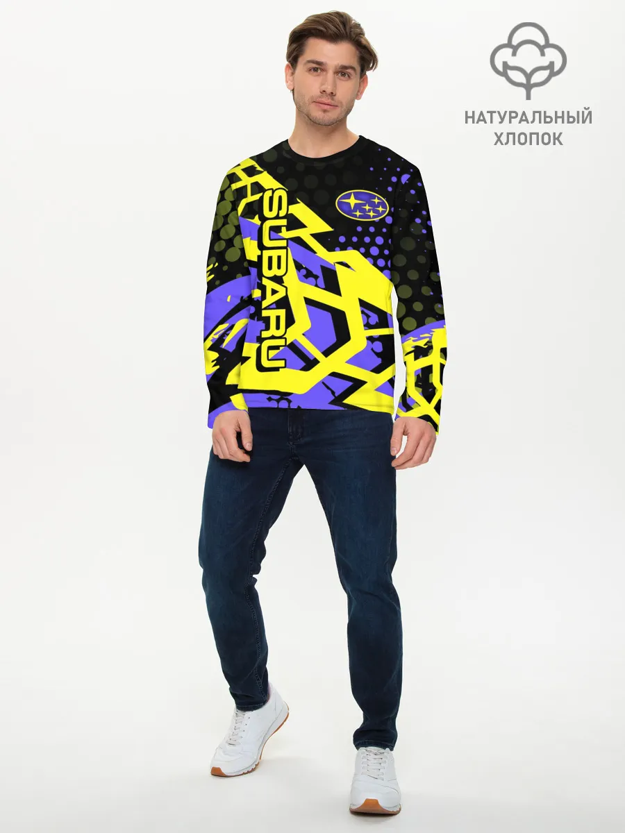 Мужской лонгслив базовый / Subaru