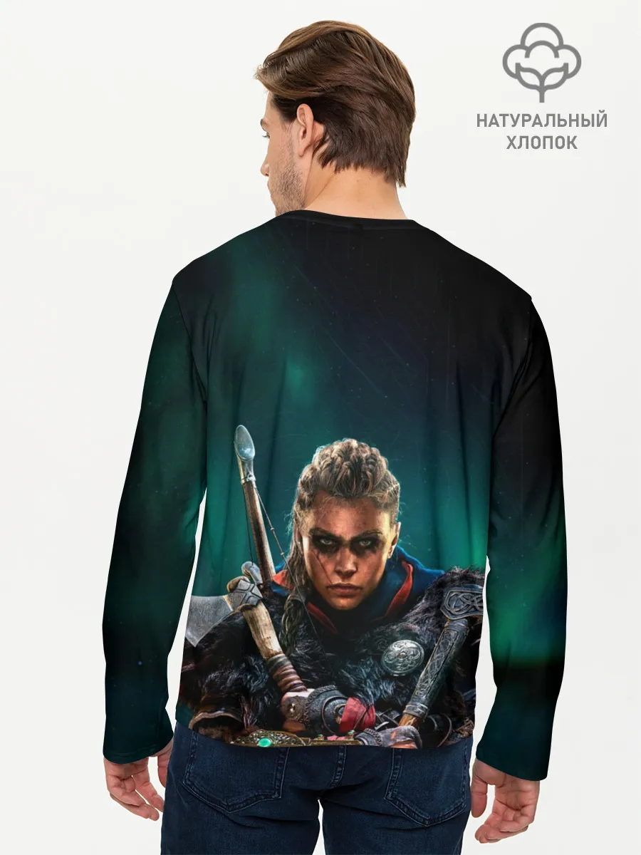 Мужской лонгслив базовый / Assassins Creed, Valhalla