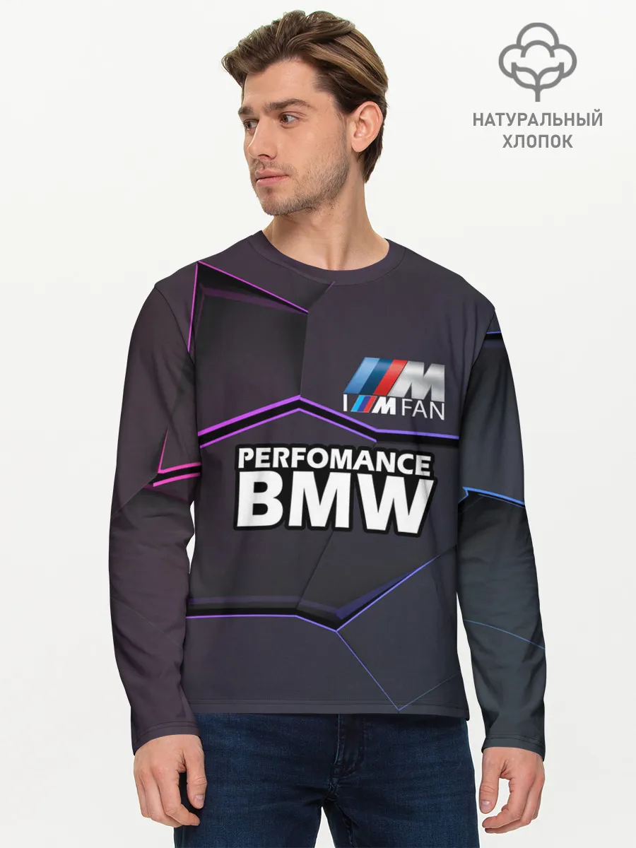 Мужской лонгслив базовый / BMW Perfomance